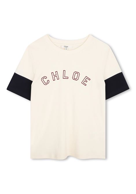 T-shirt con logo CHLOE' KIDS | C21306148